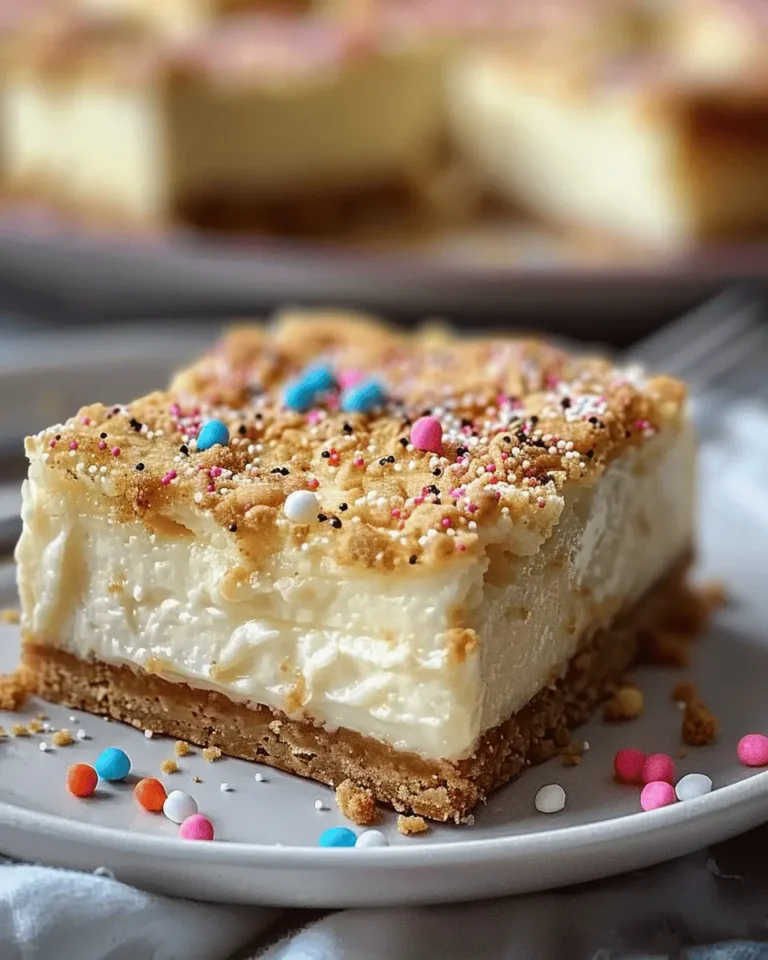 Sugar Cookie Cheesecake Bars