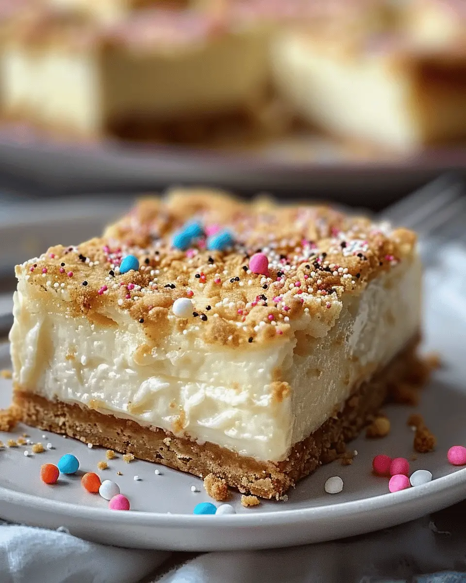 Sugar Cookie Cheesecake Bars