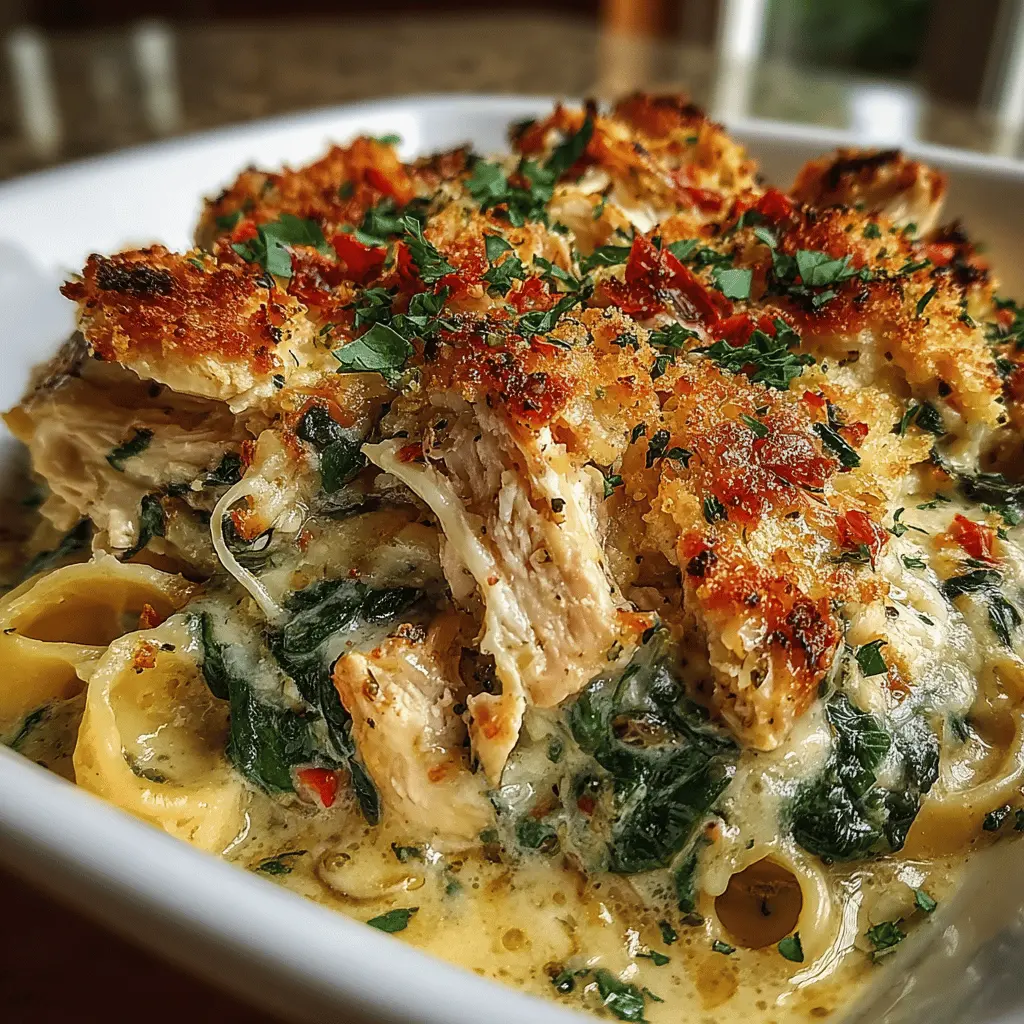 spinach chicken casserole