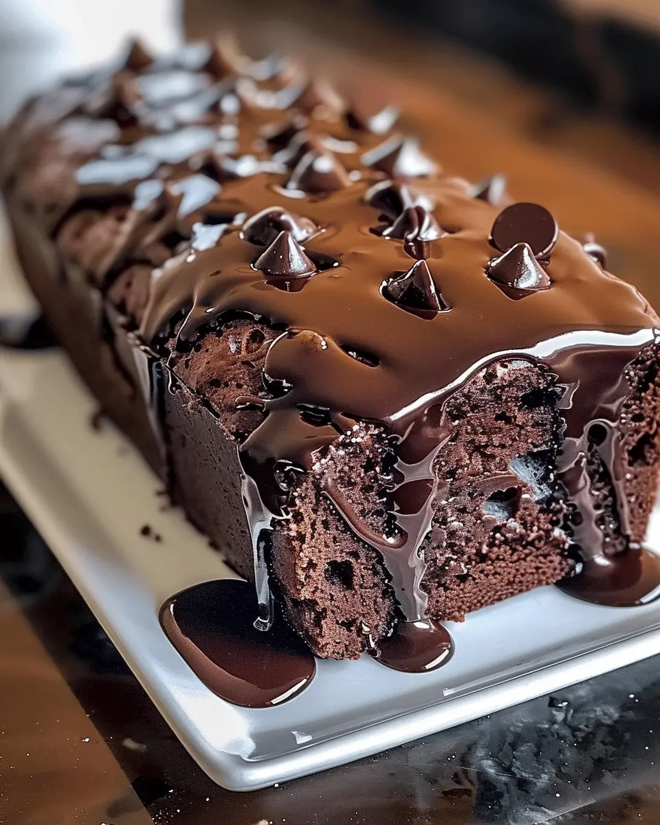 Hot Fudge Brownie Bread