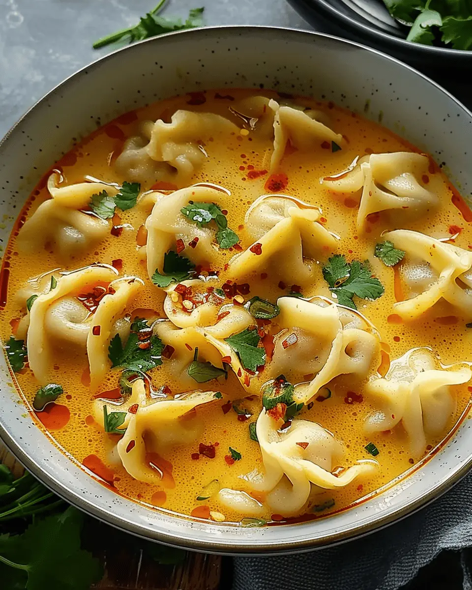 Curry Dumpling Soup