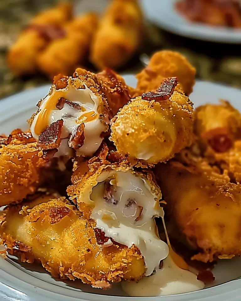 Crispy Chicken Bacon Loaded Cheese Stick Bombs
