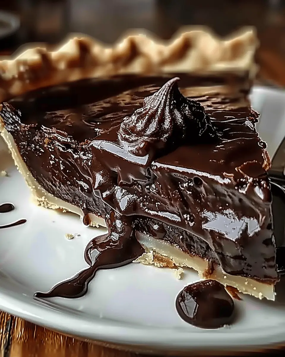 Decadent Hot Fudge Pie