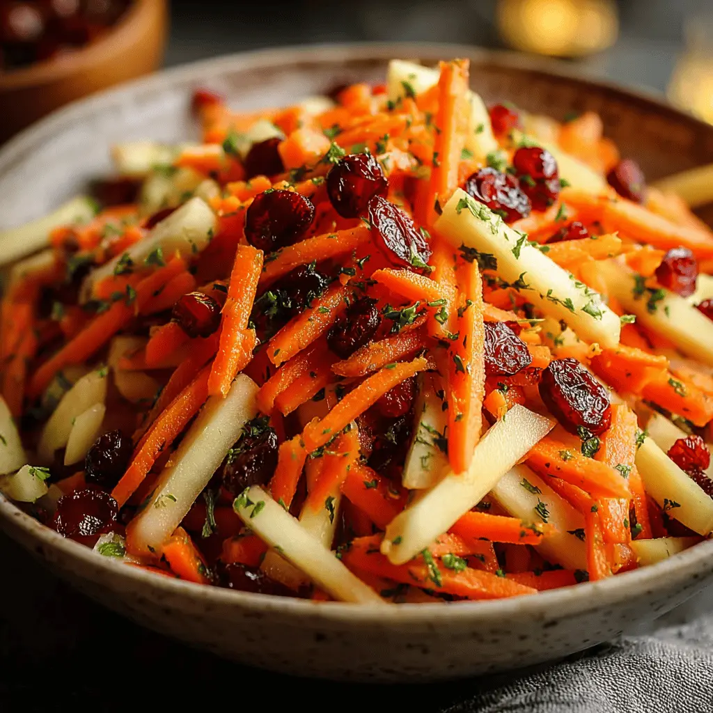 Refreshing Apple Cranberry Carrot Salad