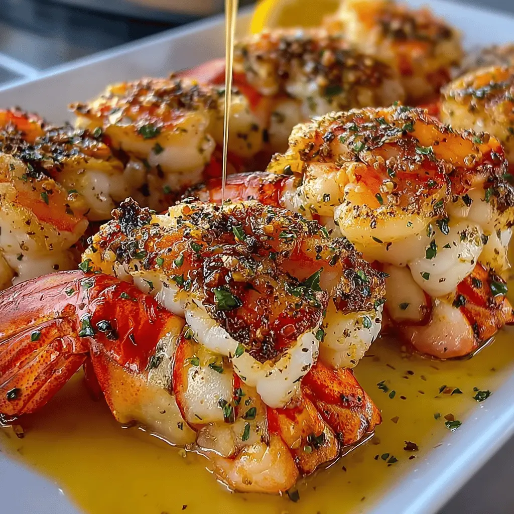 Garlic Butter Lobster & Shrimp Tails