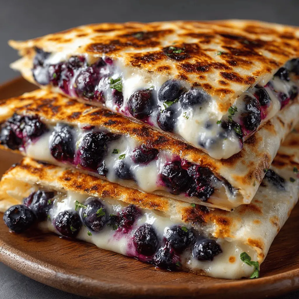 Blueberry Breakfast Quesadilla