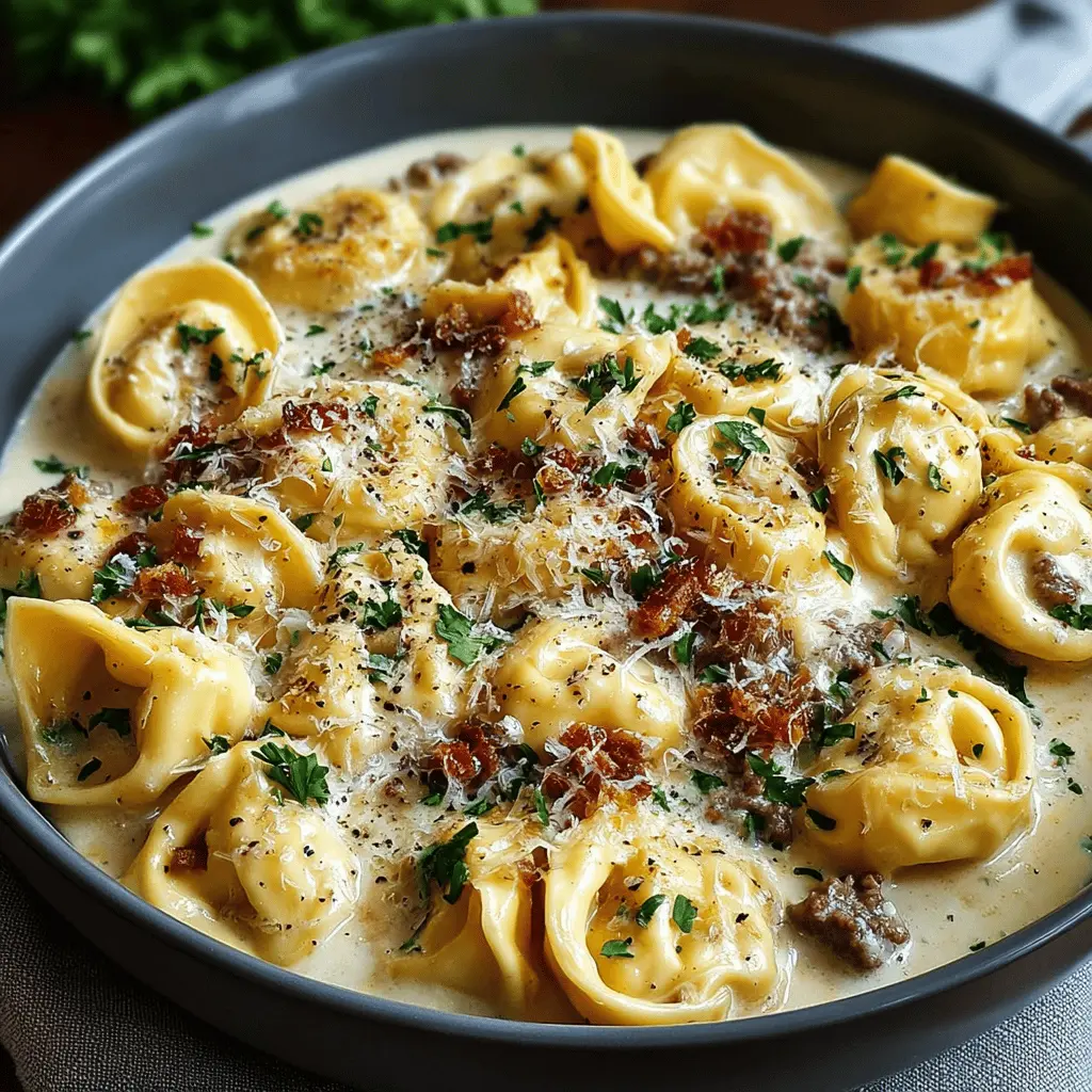 Cheesesteak Tortellini Creamy Provolone