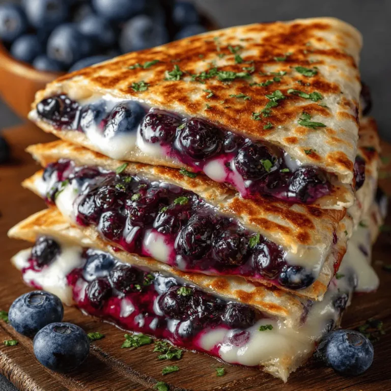 Blueberry Breakfast Quesadilla