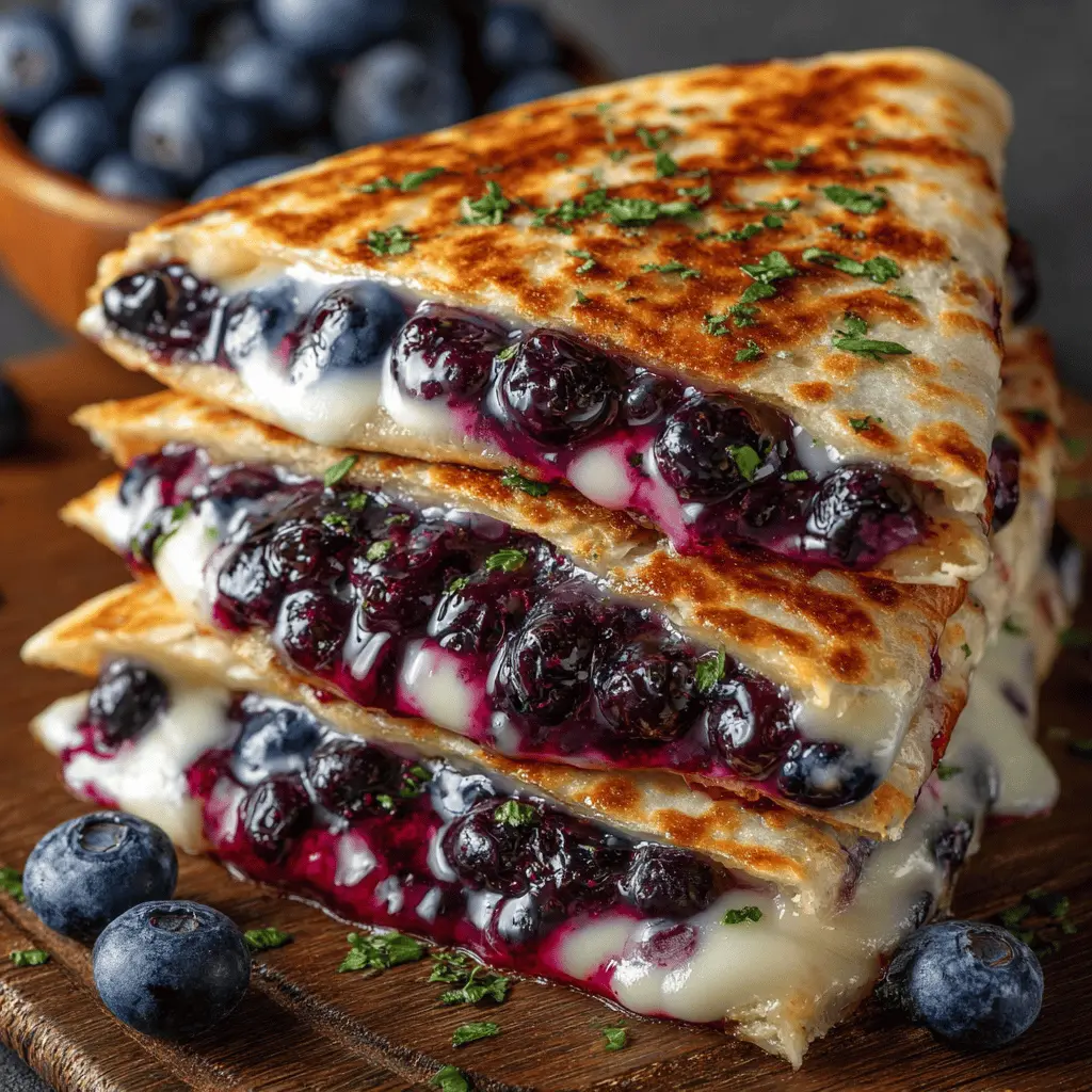 Blueberry Breakfast Quesadilla