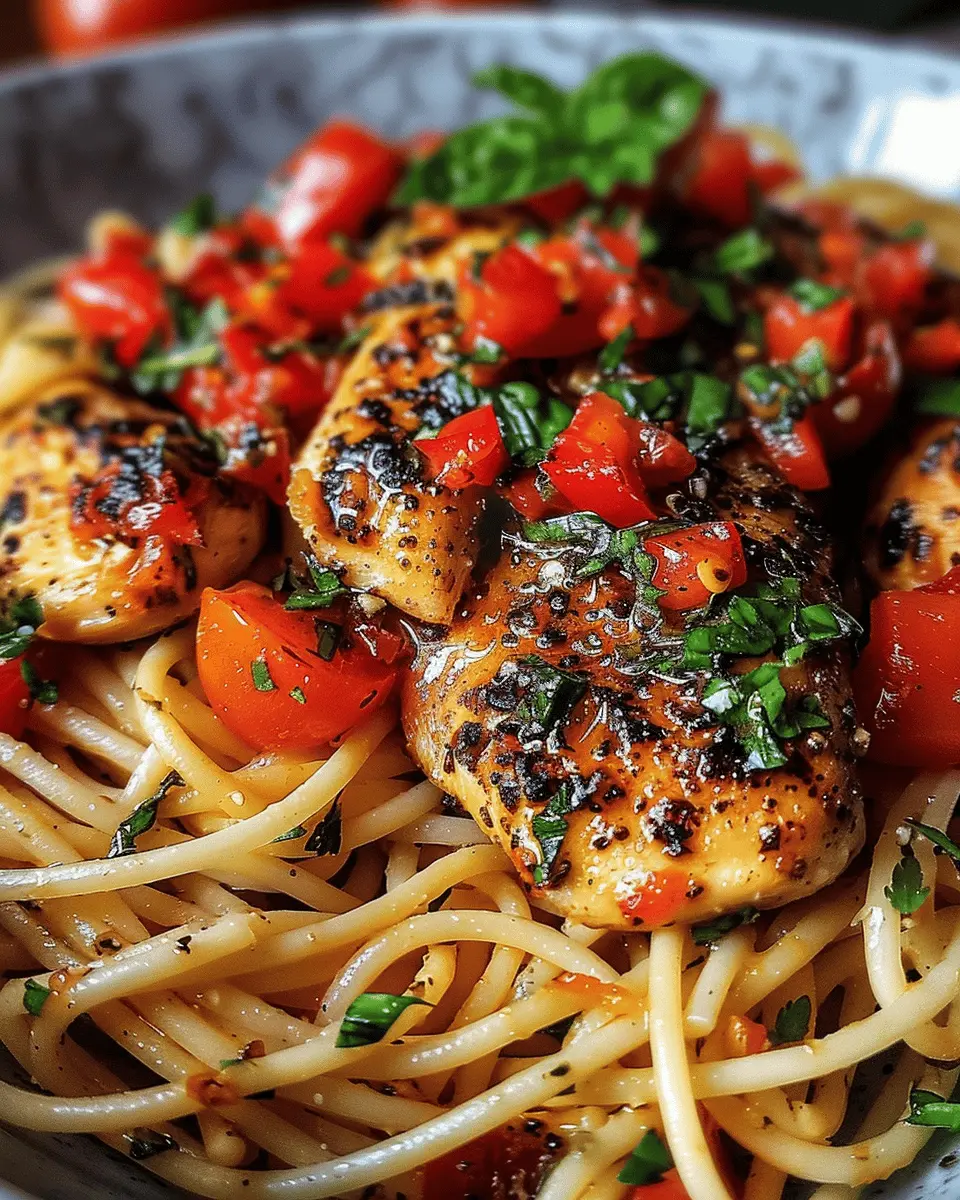 Bruschetta Chicken Pasta
