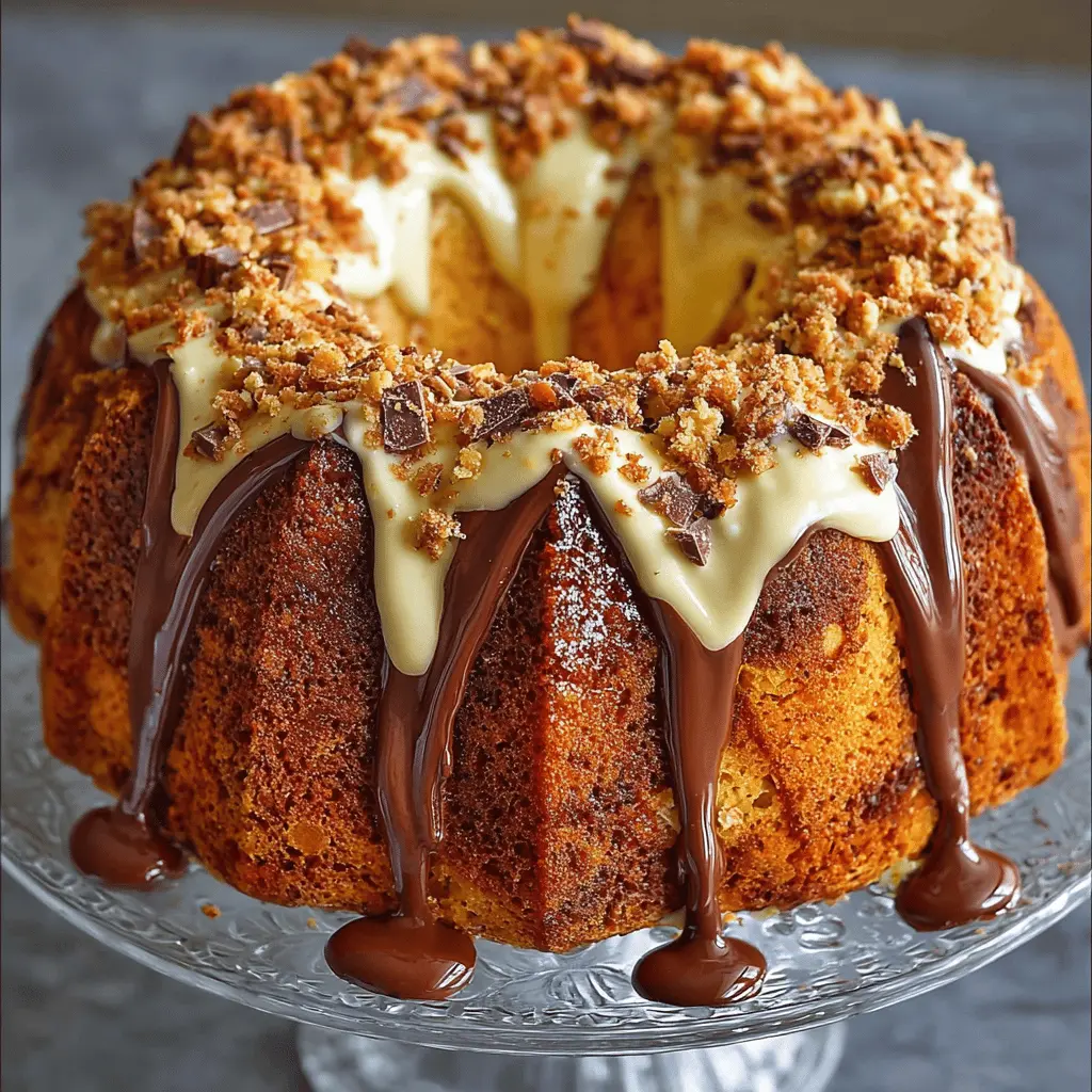 Butterfinger Bundt Cake