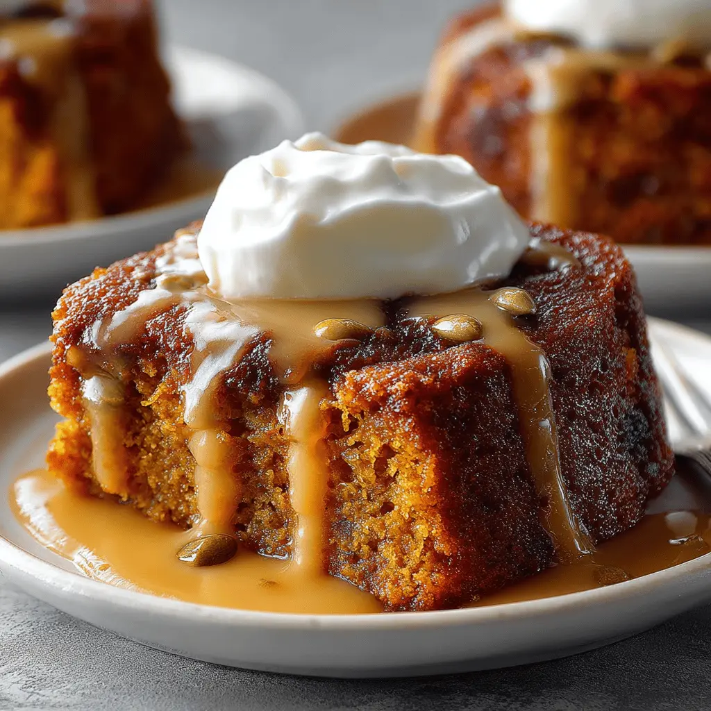 Cardamom Pumpkin Pudding Cake