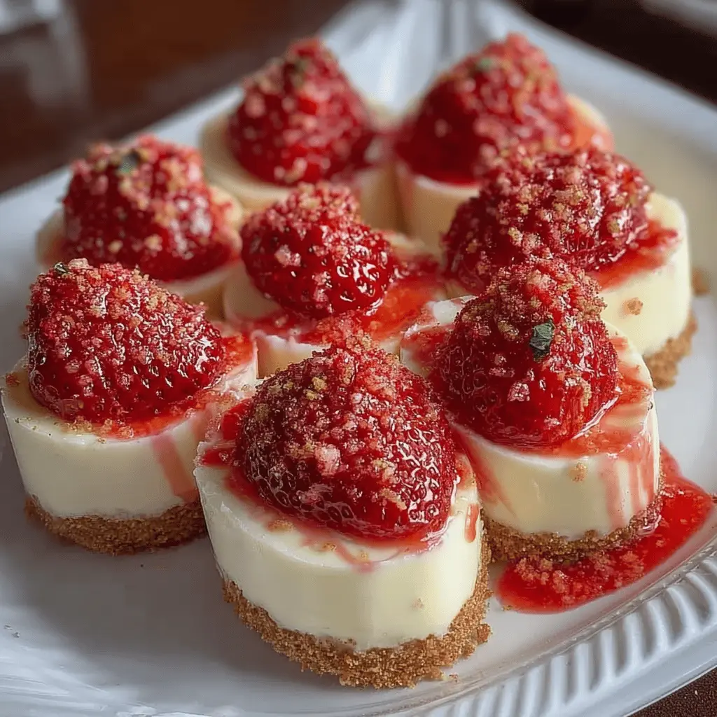 Cheesecake deviled strawberries