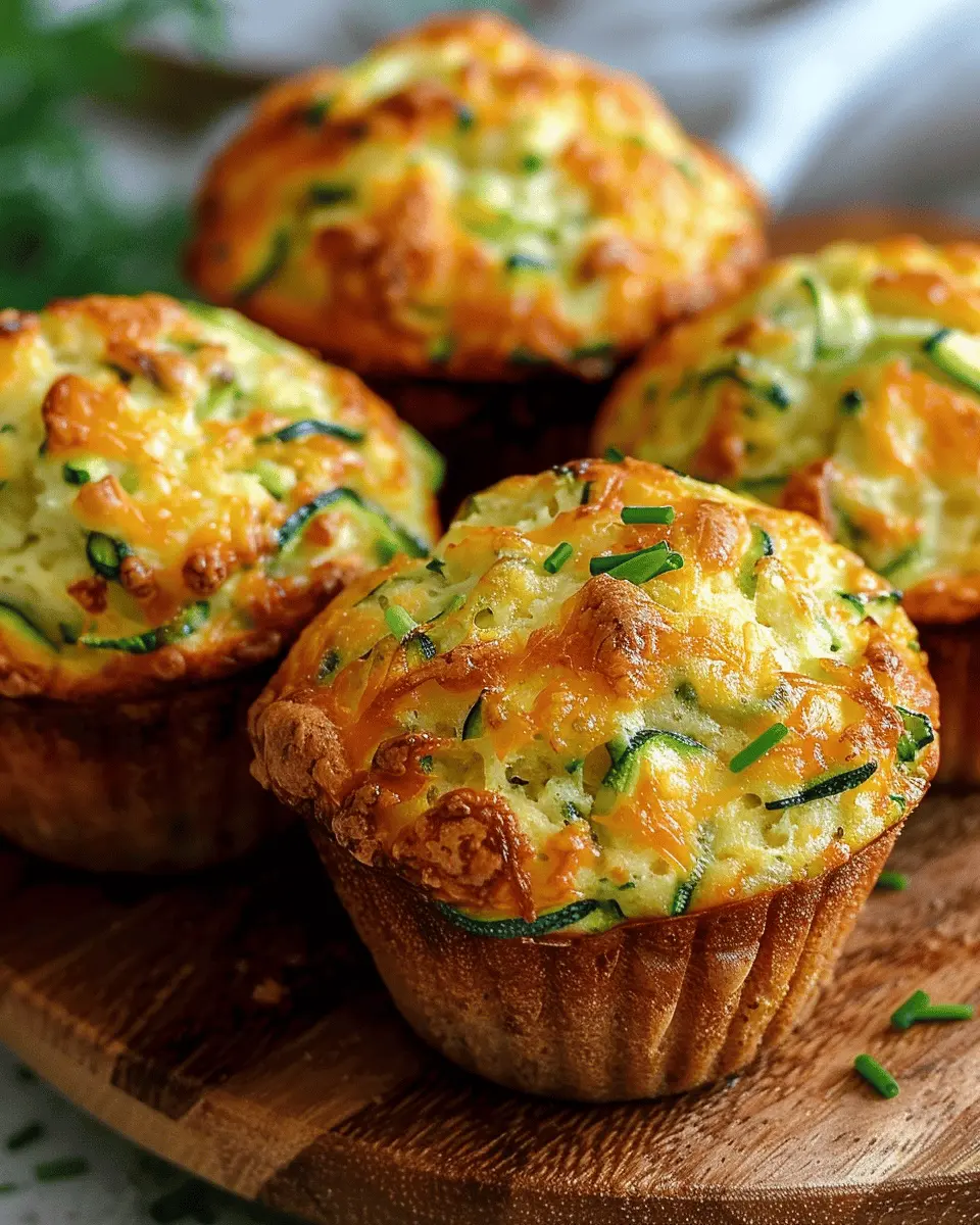 Cheesy Zucchini Cheddar Muffins – Warm, Savory & Comforting Straight from the Oven