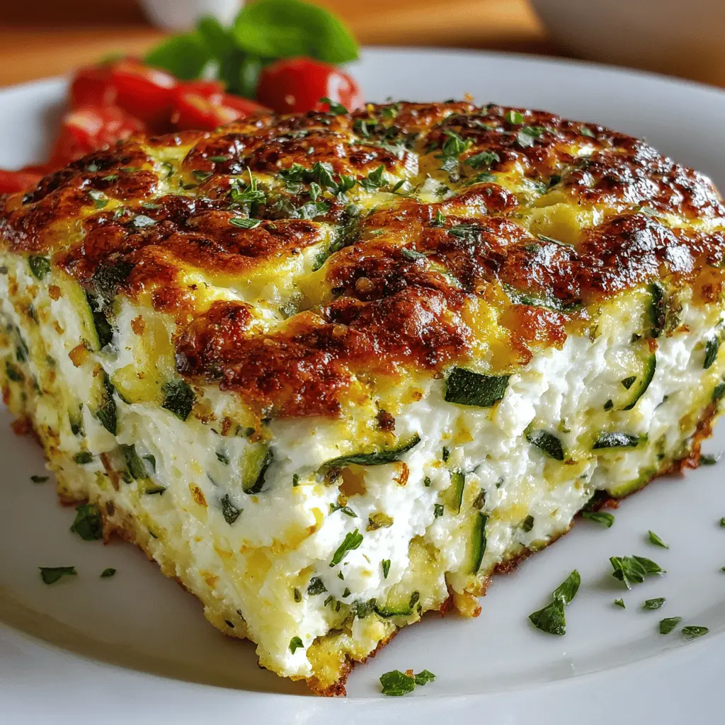 Cottage Cheese & Zucchini Breakfast Bake