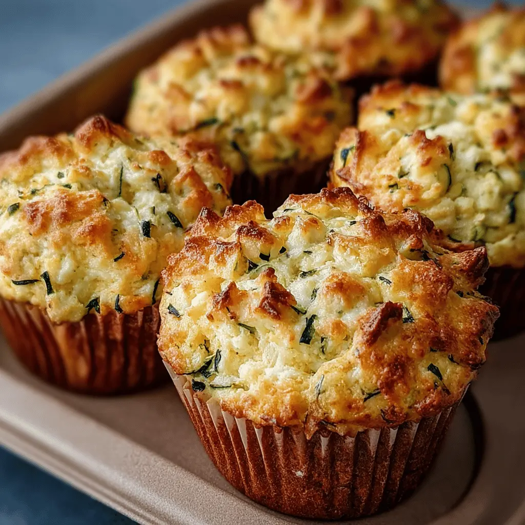 Cottage cheese zucchini muffins