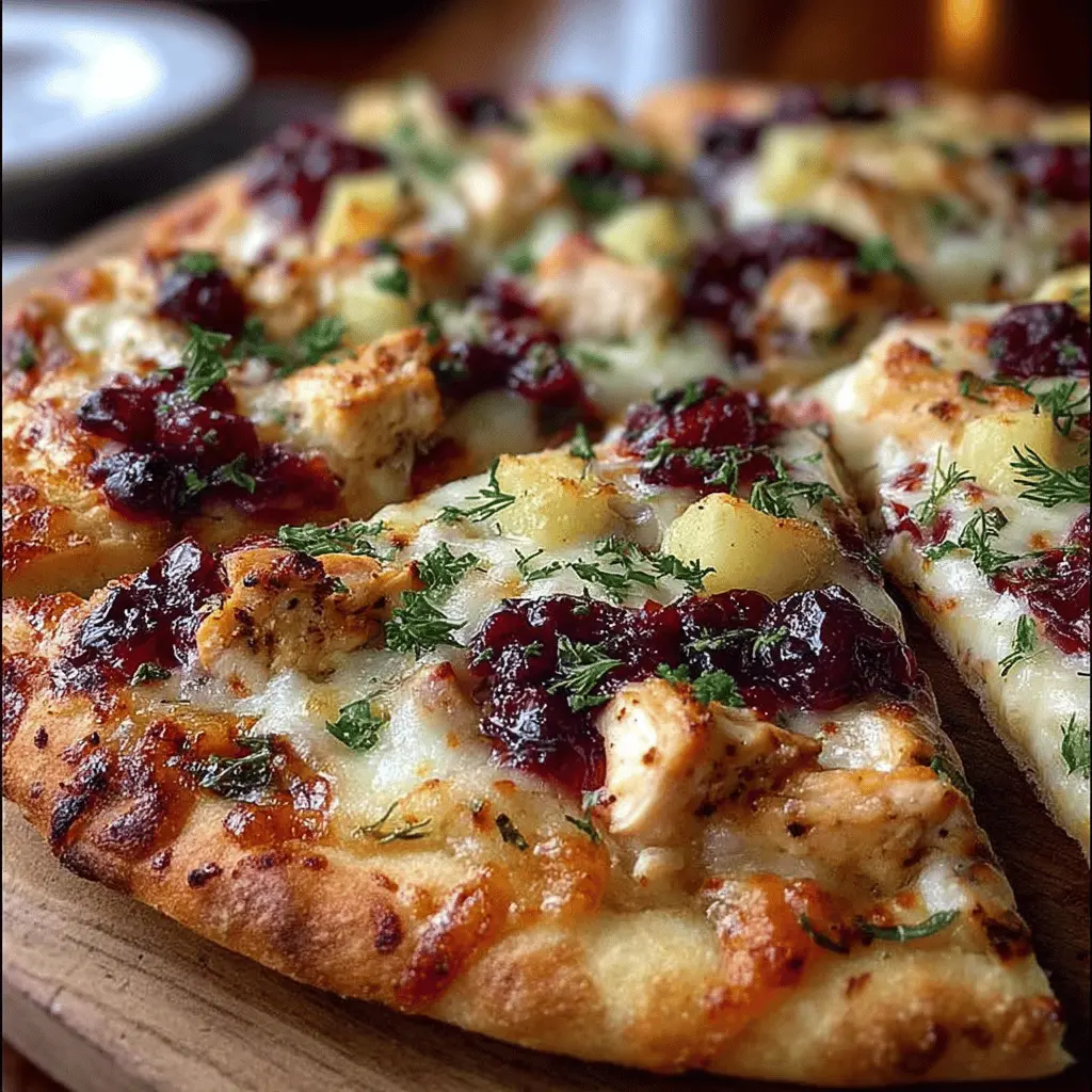 Cranberry Chicken & Brie Pizza