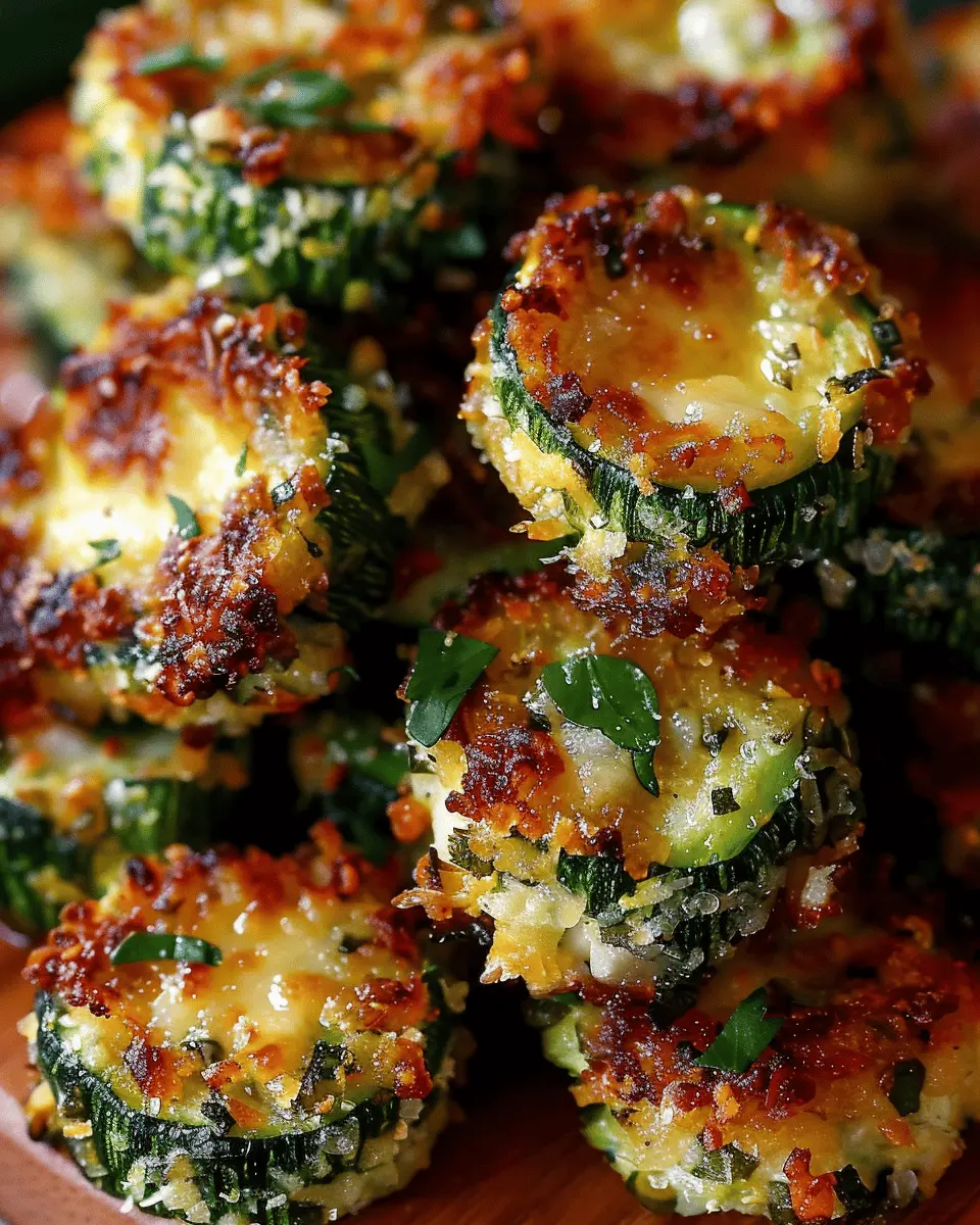Crispy Zucchini Garlic Bites – Light, Cheesy & Totally Addictive
