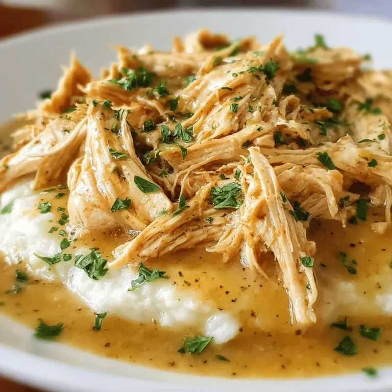 Crockpot Shredded Chicken Gravy