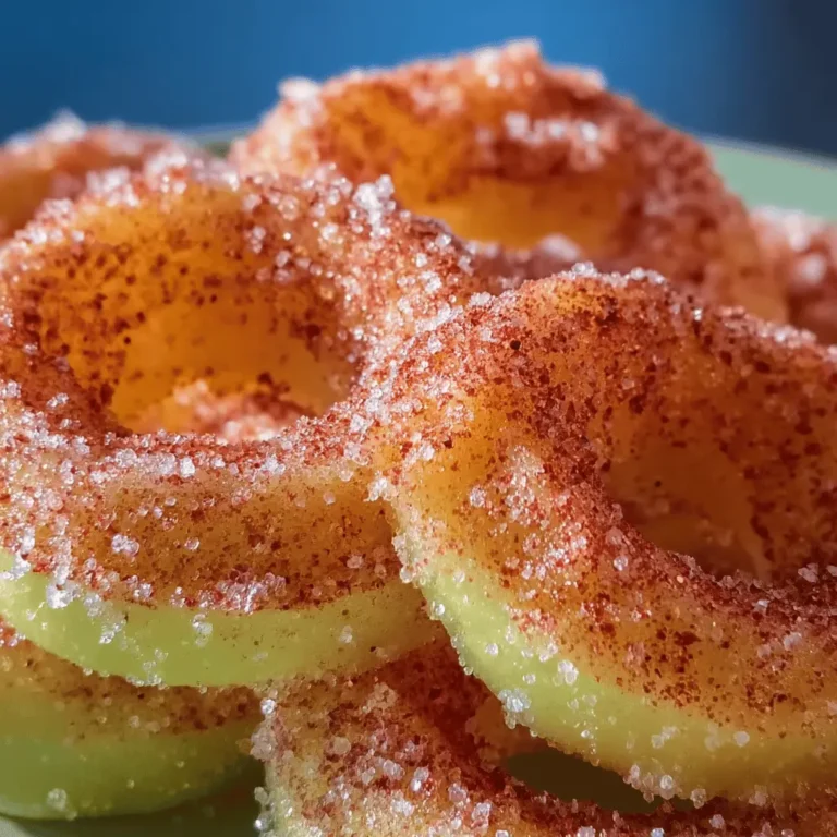 Frozen Fireball Apple Rings