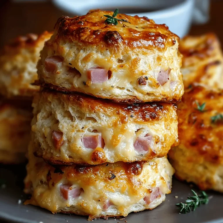 Ham and Cheese Butter Biscuits