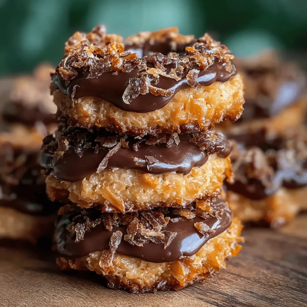 Homemade Samoas Girl Scout Cookies