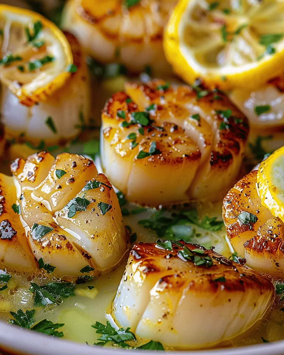 Lemon Garlic Butter Scallops