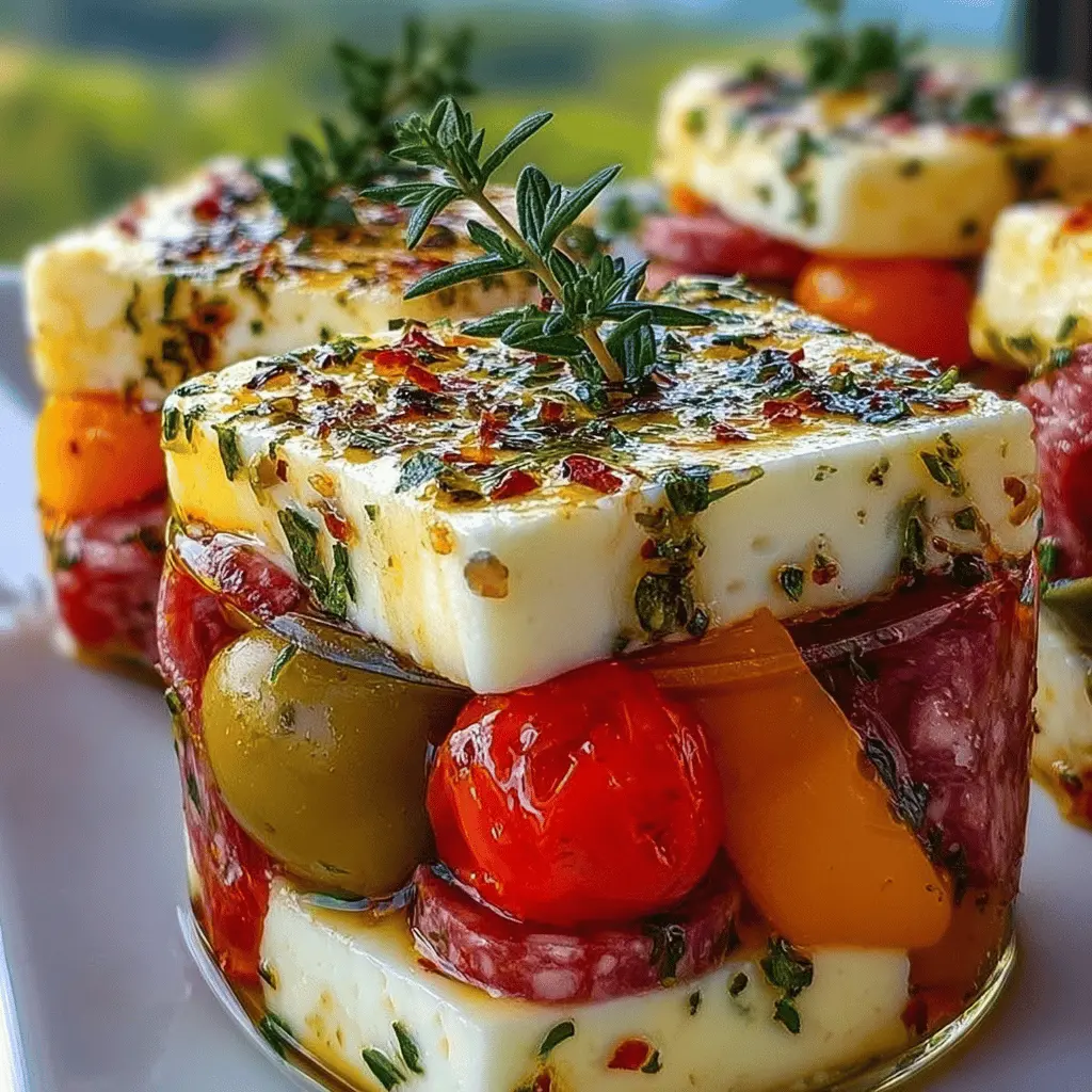 Marinated Cheese Appetizer