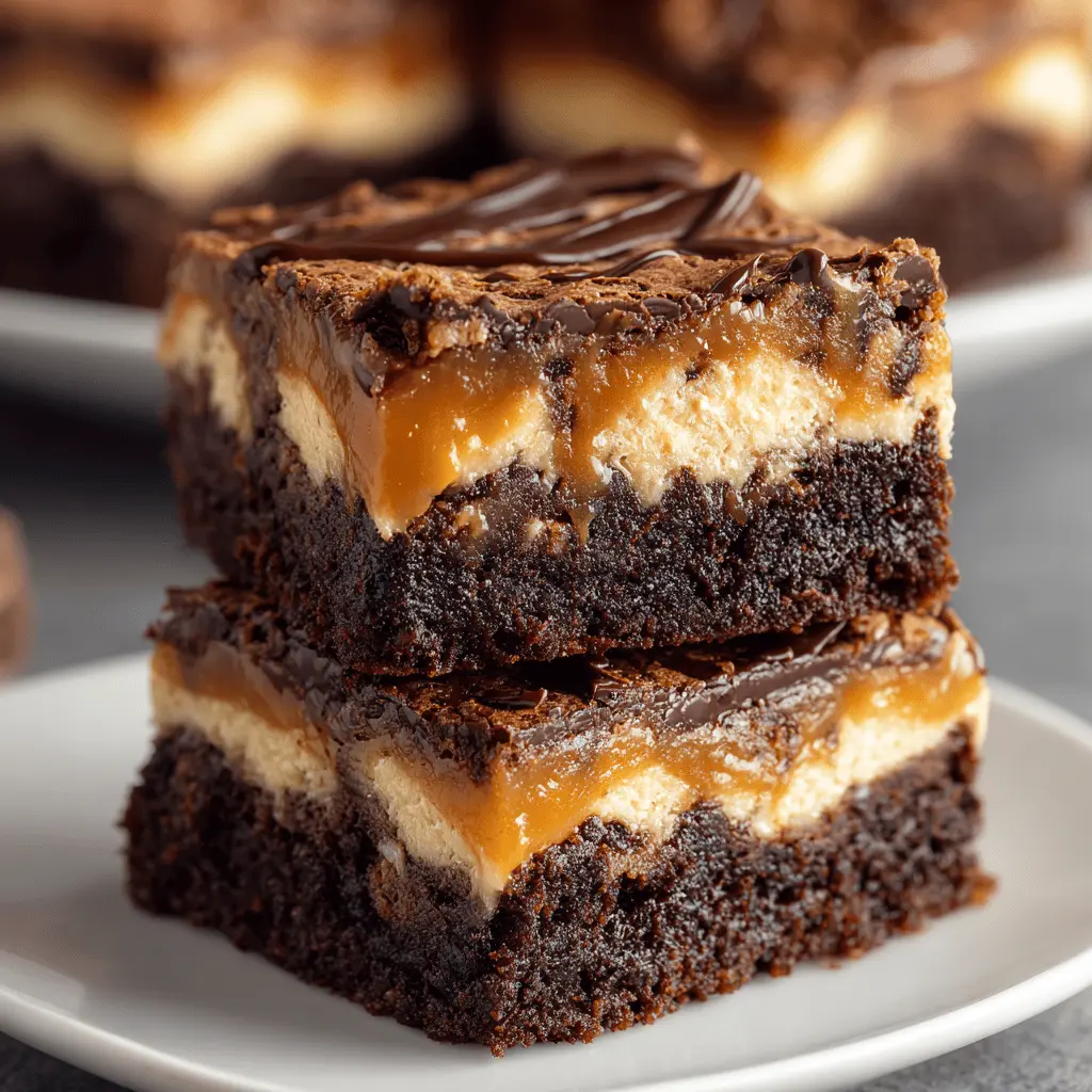 Milky Way Caramel Cheesecake Brownies