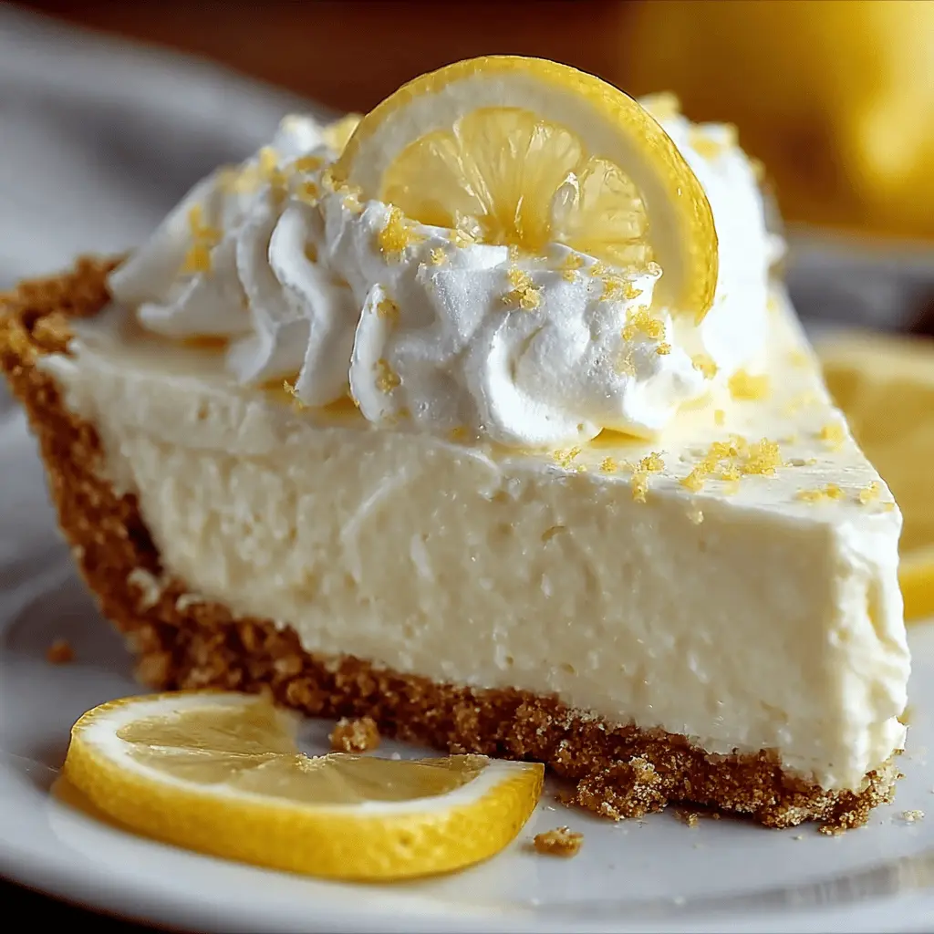 No-Bake Cream Cheese Lemonade Pie Recipe