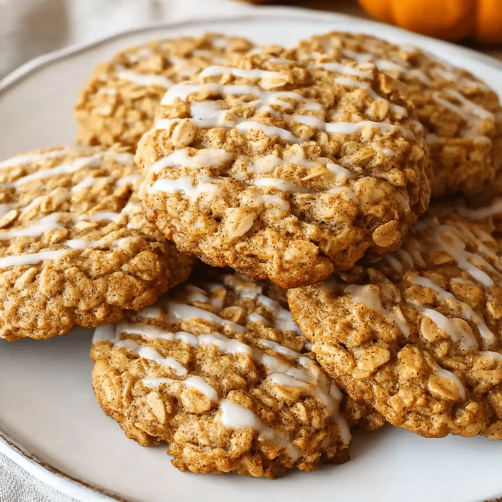 Pumpkin Spice Oatmeal Cookies