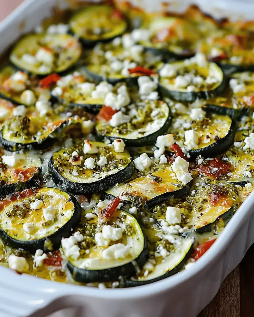 Savory Zucchini and Feta Bake