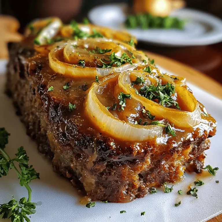 Slow Cooker French Onion Meatloaf