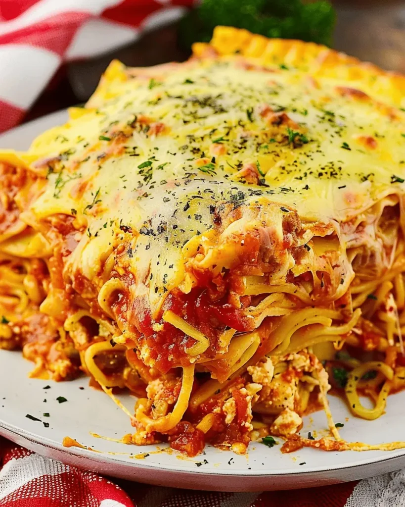 Spicy Ramen Lasagna
