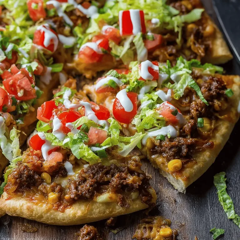 Super Easy Taco Pizza