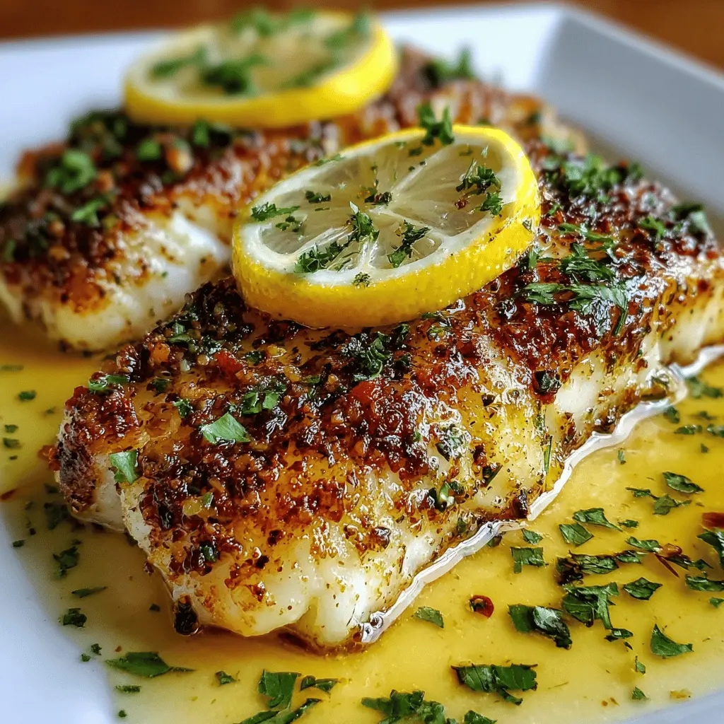 Zesty Lemon Butter Fish Fille