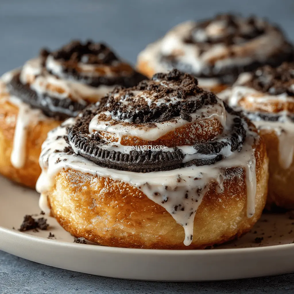Oreo-Stuffed Cinnamon Rolls Recipe