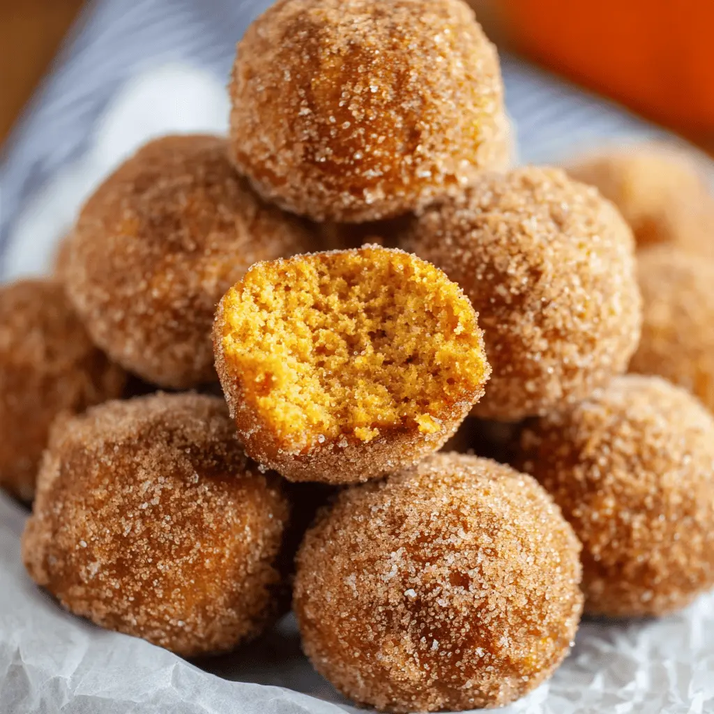 Baked Pumpkin Donut Holes
