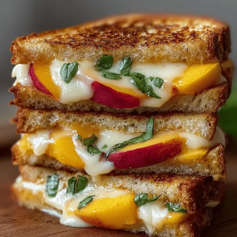SUMMER PEACH AND CREAMY BRIE GRILLED CHEESE