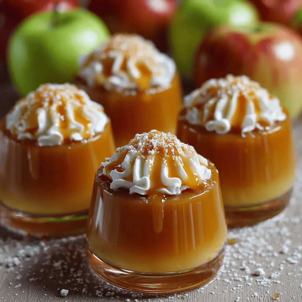 Caramel Apple Jello Shots