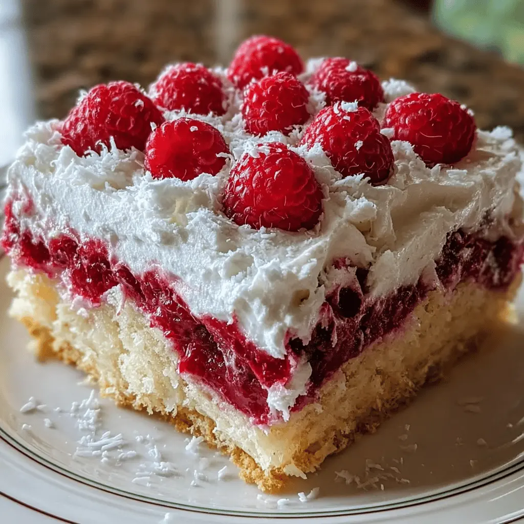 Raspberry Zinger Poke Cake
