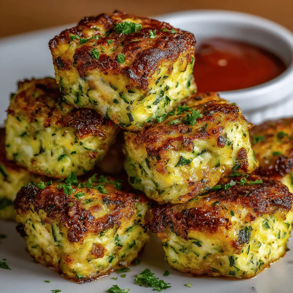 Cheesy Baked Zucchini Tots – A Low-Carb Twist on Your Favorite Snack