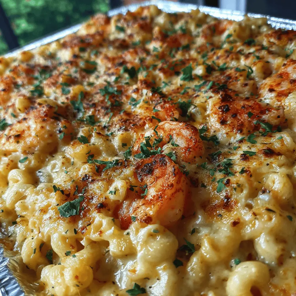 Seafood Mac & Cheese Bake