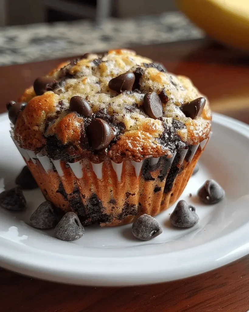 Chocolate Chip Banana Muffins