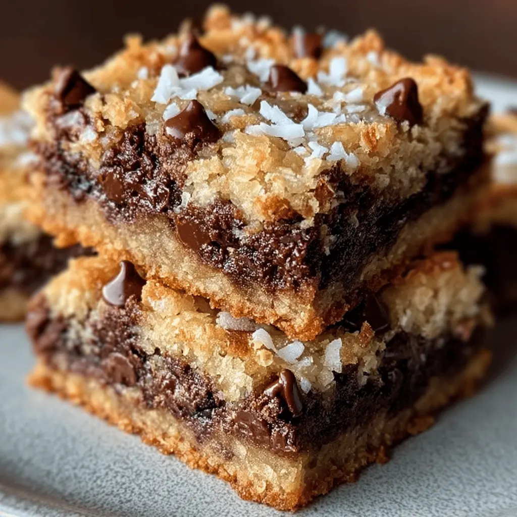 Coconut Toffee Chocolate Chip Cookie Bars