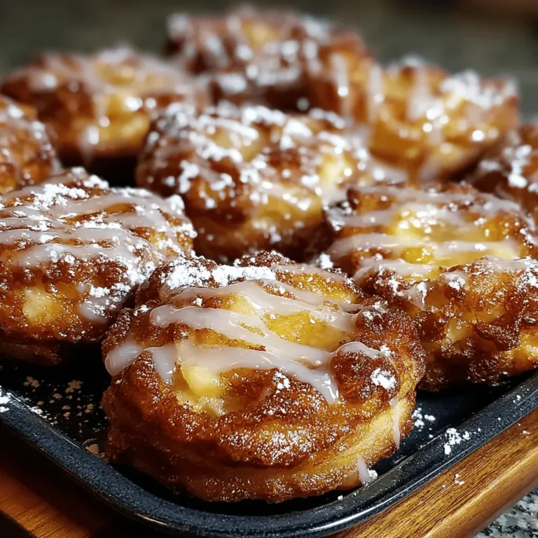 Warm Baked Apple Fritters