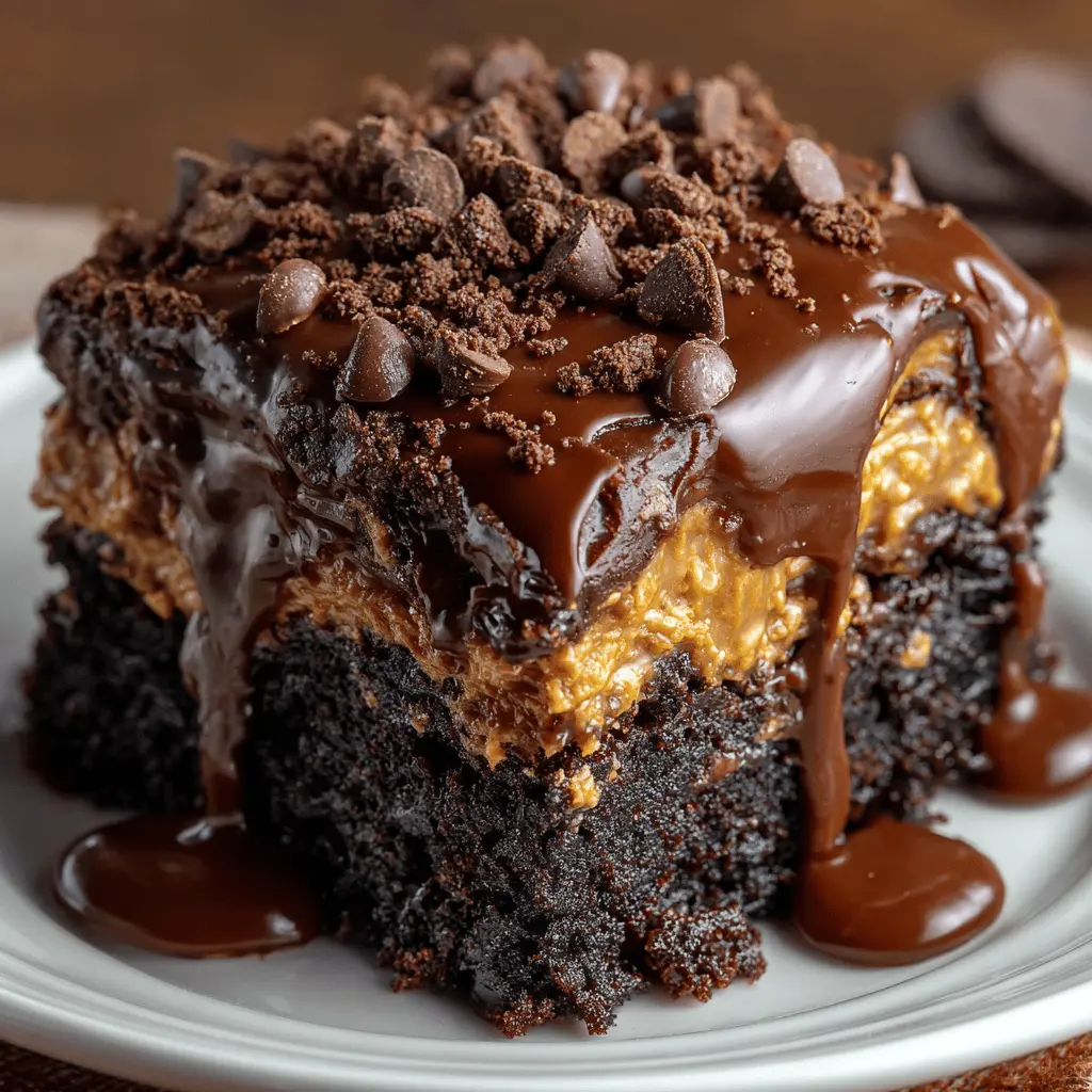 Death by Chocolate Peanut Butter Dump Cake