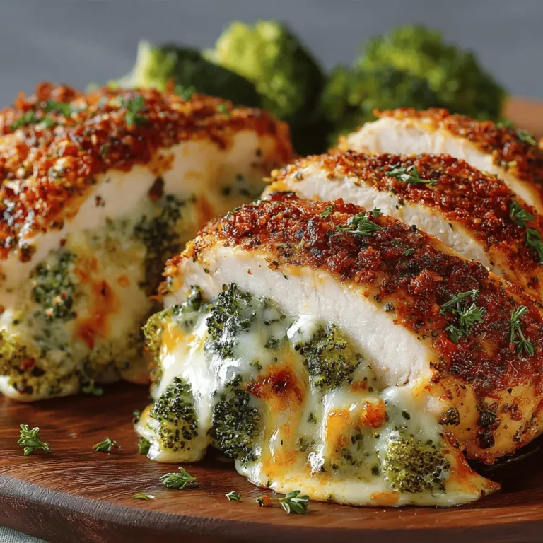 Broccoli and Cheese Stuffed Chicken