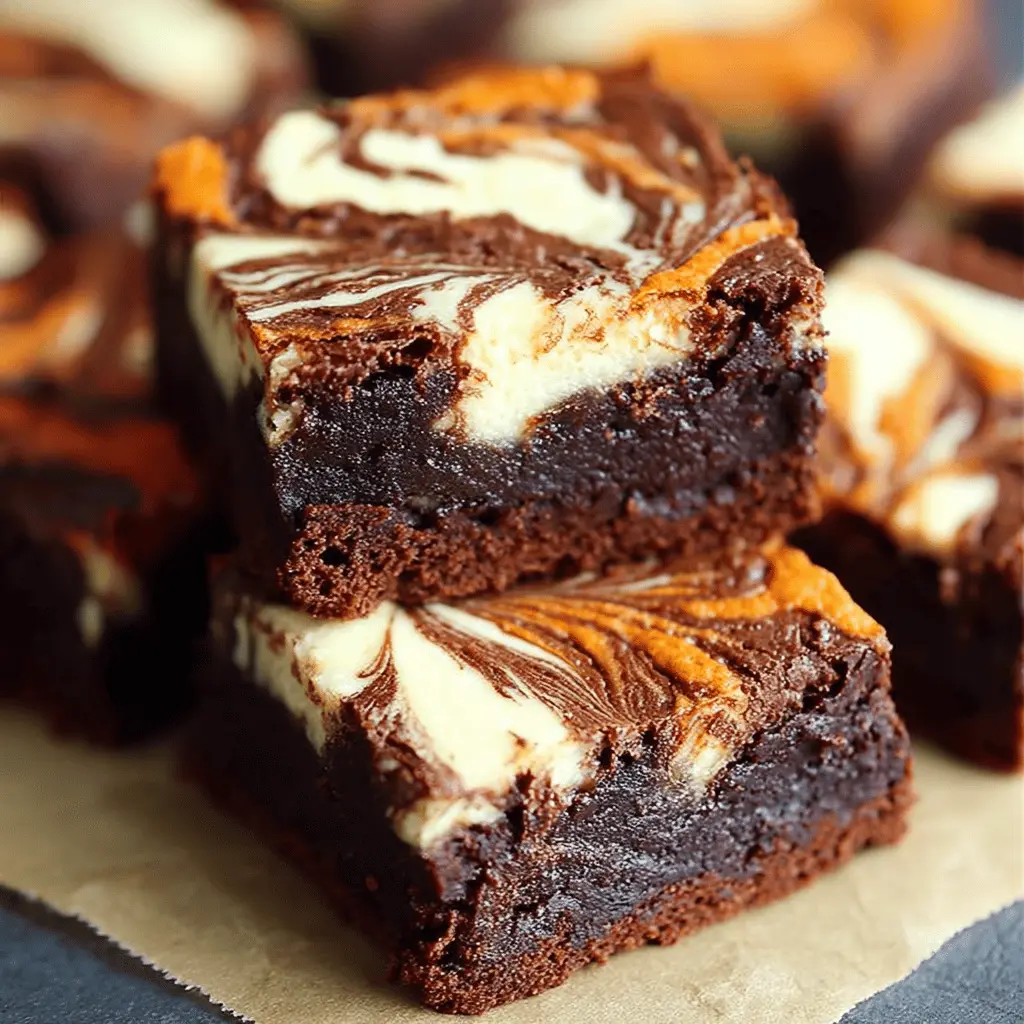 Halloween Cream Cheese Swirl Brownies