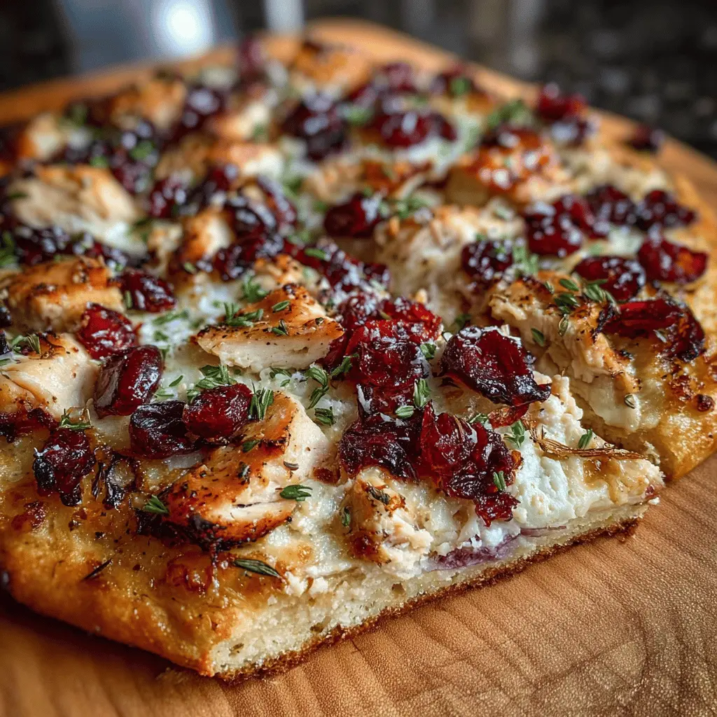 Cranberry Chicken & Brie Pizza